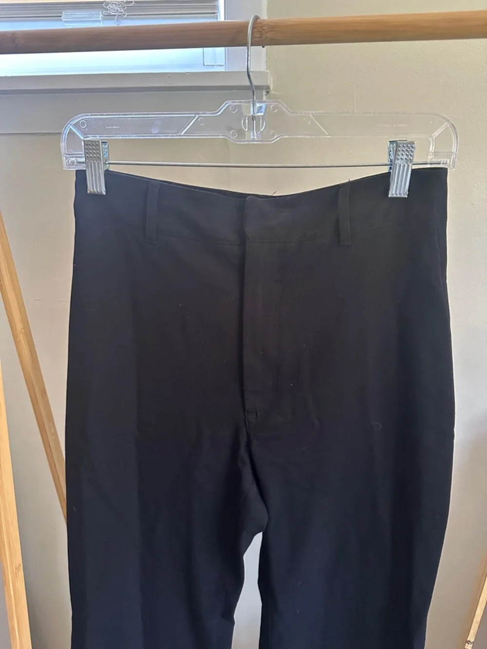 Free People black Isabella trousers